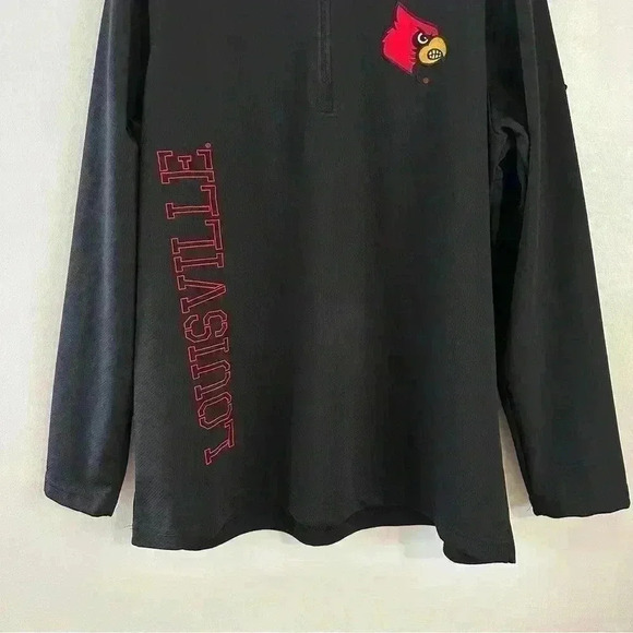 Franchise Club Sweater Sweatshirt Louisville Cardinals Quarter Zip Mens Sz Large - Picture 5 of 14